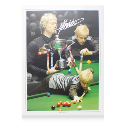 Neil Robertson gesigneerde Montage foto