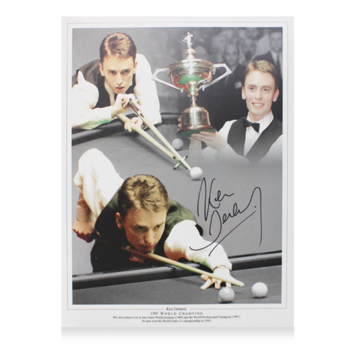 Icons Ken Doherty gesigneerde Montage foto