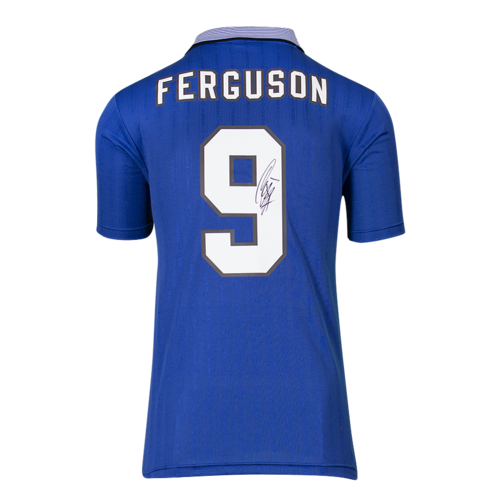 Icons Duncan Ferguson gesigneerd Everton shirt 1995