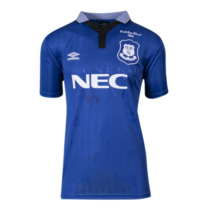 Duncan Ferguson gesigneerd Everton shirt 1995
