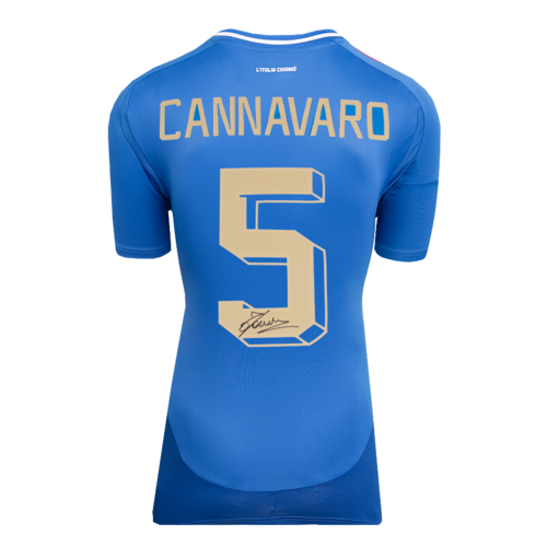 Icons Fabio Cannavaro gesigneerd Italië shirt 2024-25