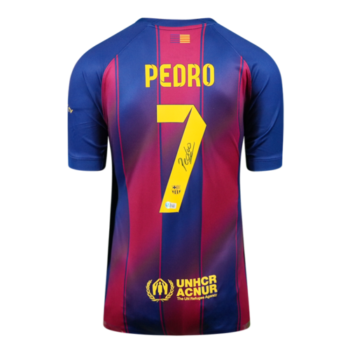 Icons Pedro gesigneerd FC Barcelona shirt 2025-26