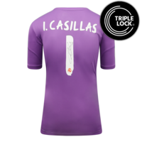 Icons Iker Casillas gesigneerd Real Madrid shirt 2013-14