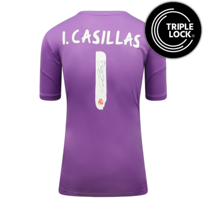 Iker Casillas gesigneerd Real Madrid shirt 2013-14