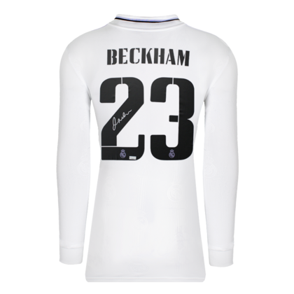 David Beckham gesigneerd Real Madrid shirt 2022-23