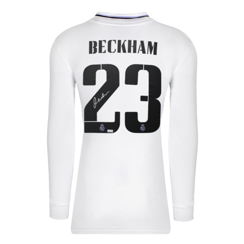Icons David Beckham gesigneerd Real Madrid shirt 2022-23