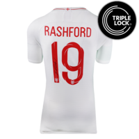 Icons Marcus Rashford gesigneerd Engeland shirt 2018-19