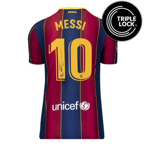 Icons Lionel Messi gesigneerd FC Barcelona shirt 2020-21 - authentic