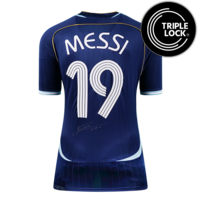 Icons Lionel Messi gesigneerd Argentinië uitshirt 2006 - Reissue