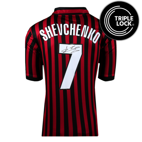 Icons Andriy Shevchenko gesigneerd AC Milan shirt 2000