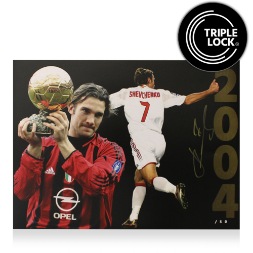 Icons Andriy Shevchenko gesigneerde AC Milan foto 2004