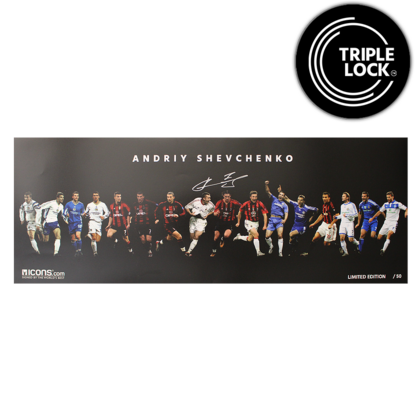 Andriy Shevchenko gesigneerde Career Montage foto