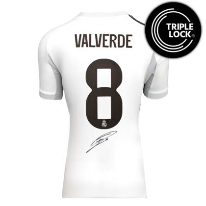 Federico Valverde gesigneerd Real Madrid shirt 2025-26