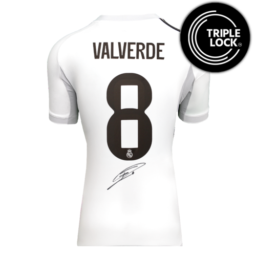 Icons Federico Valverde gesigneerd Real Madrid shirt 2025-26