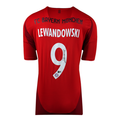 Robert Lewandowski gesigneerd Bayern München shirt 2024-25
