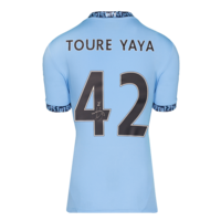 Icons Yaya Toure gesigneerd Manchester City shirt 2024-25