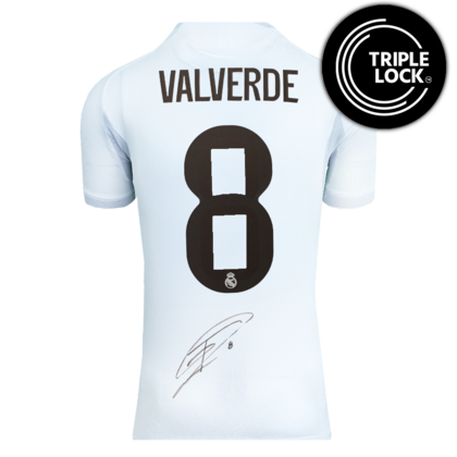 Federico Valverde gesigneerd Real Madrid shirt 2025-26