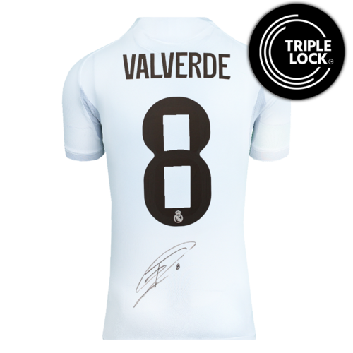 Icons Federico Valverde gesigneerd Real Madrid shirt 2025-26