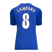 Icons Frank Lampard gesigneerd Chelsea retro shirt 2000