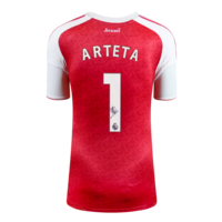 Icons Mikel Arteta gesigneerd Arsenal shirt 2025-26