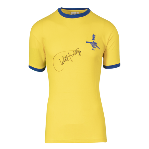 Icons Charlie George gesigneerd Arsenal shirt 1971