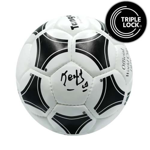 Icons Mario Kempes gesigneerde voetbal 1978