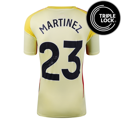 Icons Emiliano Martinez gesigneerd Aston Villa shirt 2025-26