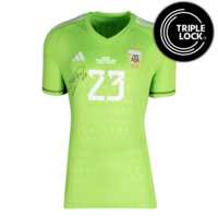 Icons Emiliano Martinez gesigneerd Argentinië shirt 2022