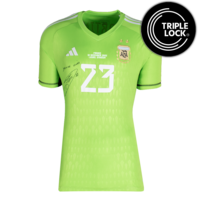 Icons Emiliano Martinez gesigneerd Argentinië shirt 2022