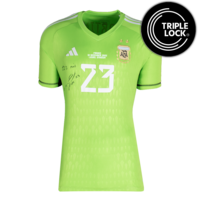 Icons Emiliano Martinez gesigneerd Argentinië shirt 2022