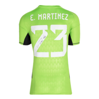 Icons Emiliano Martinez gesigneerd Argentinië shirt 2022