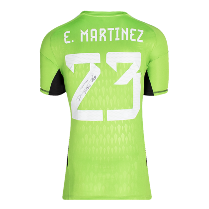 Emiliano Martinez gesigneerd Argentinië shirt 2022
