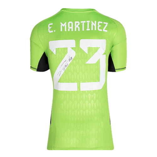 Icons Emiliano Martinez gesigneerd Argentinië shirt 2022