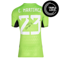 Icons Emiliano Martinez gesigneerd Argentinië shirt 2022