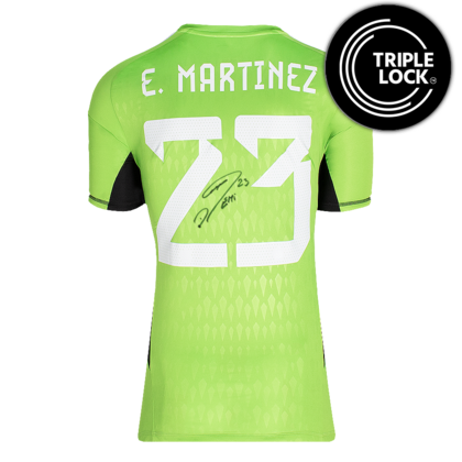 Emiliano Martinez gesigneerd Argentinië shirt 2022