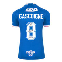 Icons Paul Gascoigne gesigneerd Glasgow Rangers shirt 2022-23