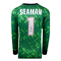 Icons David Seaman gesigneerd Arsenal shirt