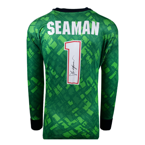 Icons David Seaman gesigneerd Arsenal shirt