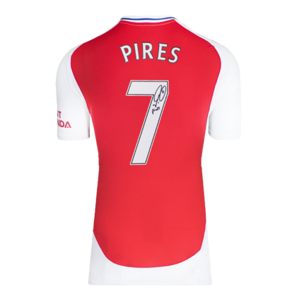 Robert Pires gesigneerd Arsenal shirt 2024-25