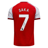Icons Bukayo Saka gesigneerd Arsenal shirt 2026-27