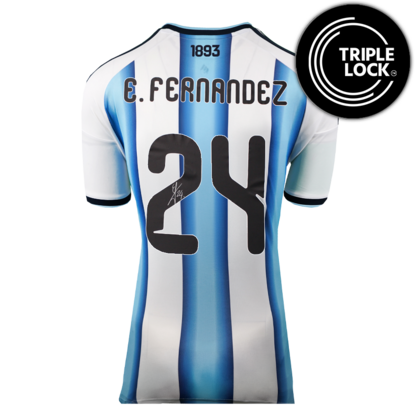 Enzo Fernandez gesigneerd Argentinië shirt 2026