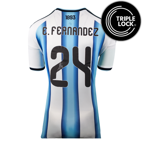 Icons Enzo Fernandez gesigneerd Argentinië shirt 2026