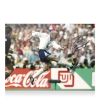 Icons Paul Gascoigne gesigneerde Engeland foto 1996