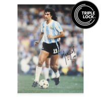Icons Mario Kempes gesigneerde Argentinië foto 1978