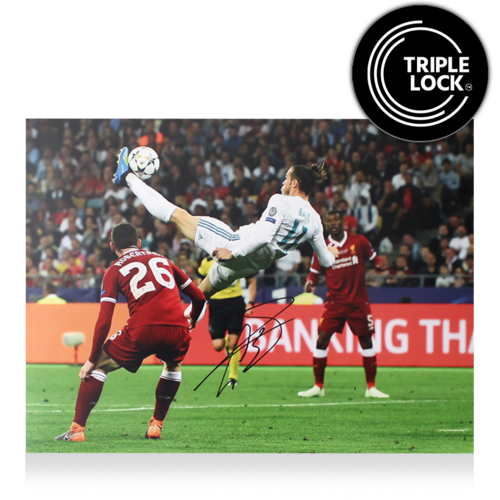 Icons Gareth Bale gesigneerde Real Madrid foto