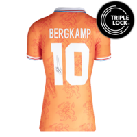 Icons Dennis Bergkamp gesigneerd Nederland shirt 1994