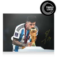 Icons Enzo Fernandez gesigneerde Argentinië foto 2022