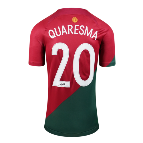 Icons Ricardo Quaresma gesigneerd Portugal shirt