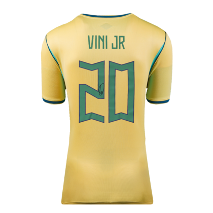 Vinicius Jr gesigneerd Brazilië shirt 2026