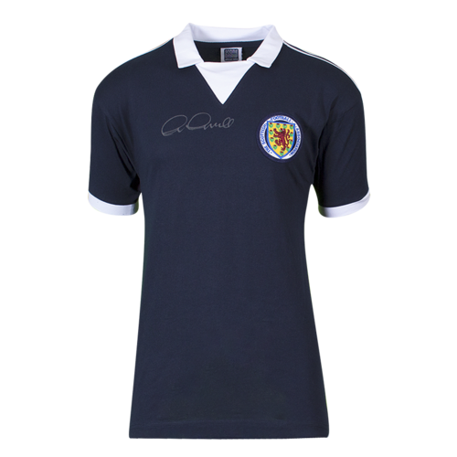 Icons Archie Gemmill gesigneerd Schotland shirt